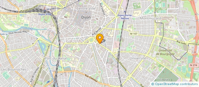 localisation de l'entreprise SARL M. N. à DIJON