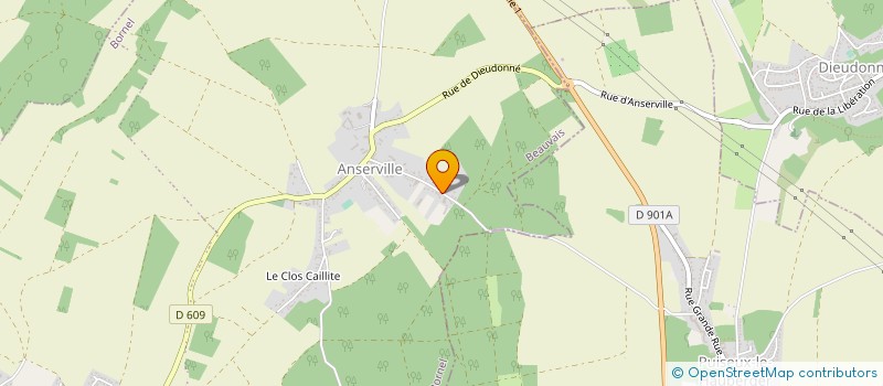 localisation de l'entreprise SARL M.P PREVOTE  BORNEL