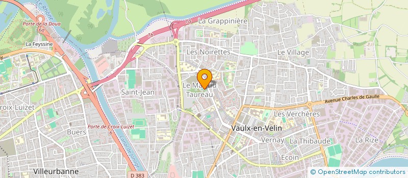 localisation de l'entreprise SARL M R  VAULX EN VELIN