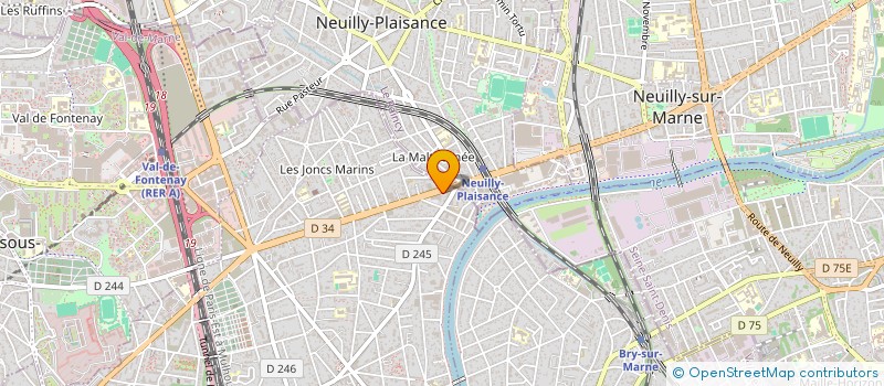 localisation de l'entreprise SARL M R SERVICES à LE PERREUX-SUR-MARNE