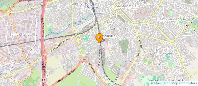 localisation de l'entreprise SARL M.S.  PERPIGNAN