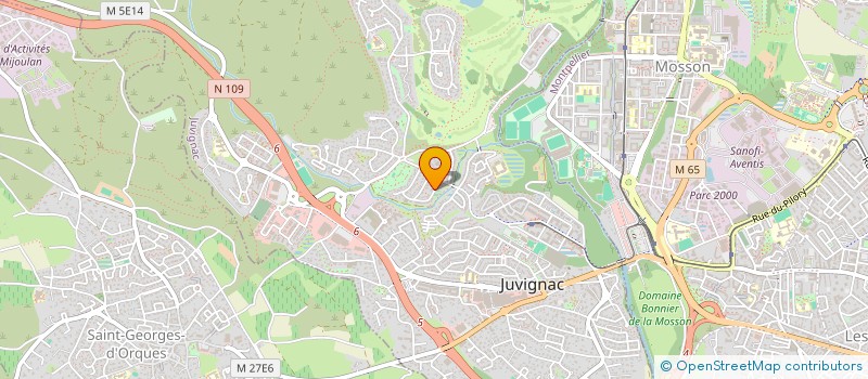 localisation de l'entreprise SARL M S F BAT  JUVIGNAC