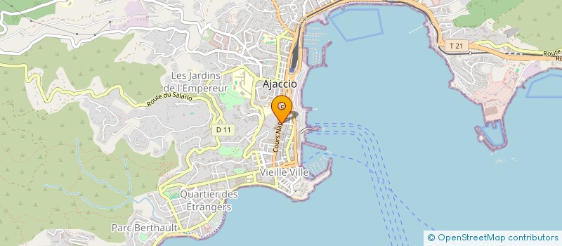 localisation de l'entreprise SARL M S M à AJACCIO
