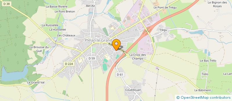 localisation de l'entreprise SARL M.S. RAVALEMENT  PLELAN-LE-GRAND