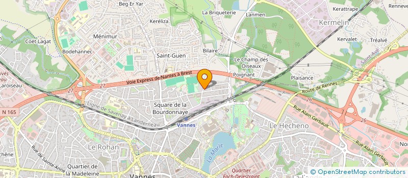 localisation de l'entreprise SARL M.V.L. à VANNES