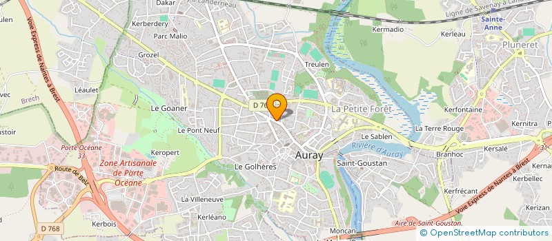 localisation de l'entreprise SARL M4 à AURAY