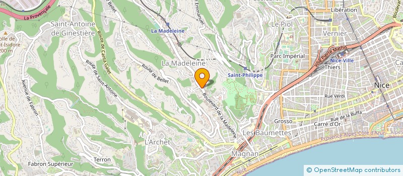 localisation de l'entreprise SARL MA-MI à NICE