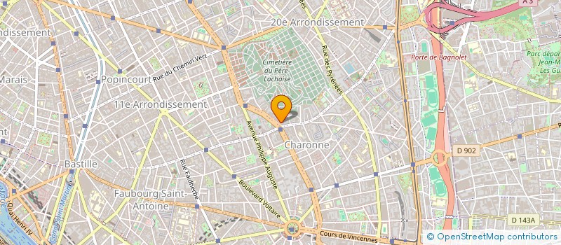 localisation de l'entreprise SARL MAA  PARIS