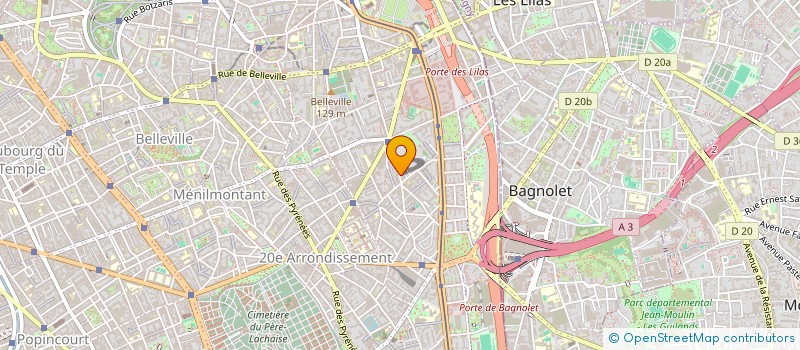 localisation de l'entreprise SARL MAB 2000  PARIS