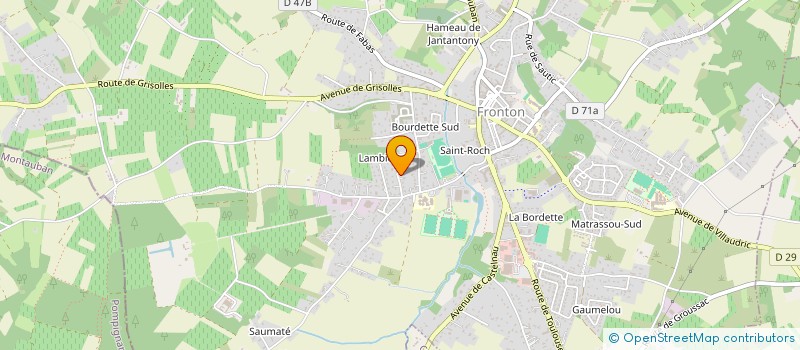 localisation de l'entreprise SARL MABLAURE AM  FRONTON