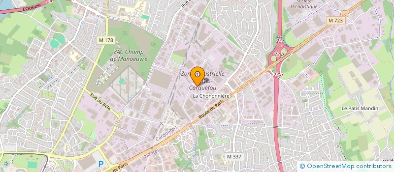 localisation de l'entreprise SARL MACADA à CARQUEFOU