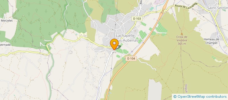 localisation de l'entreprise SARL MACCHIA JACKY à LACHAPELLE-SOUS-AUBENAS