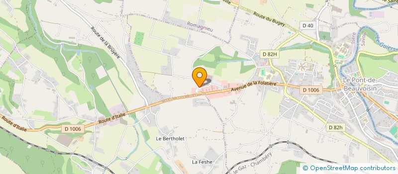 localisation de l'entreprise SARL MACHET CREATIONS  LE PONT-DE-BEAUVOISIN