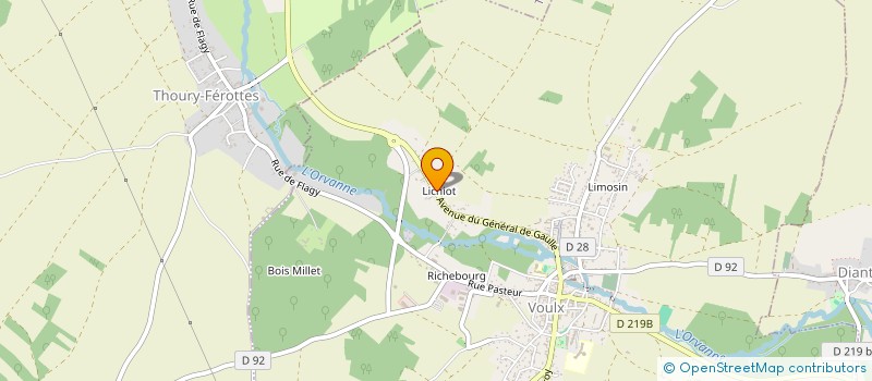 localisation de l'entreprise SARL MACONNERIE BARROS MARTINS  VOULX