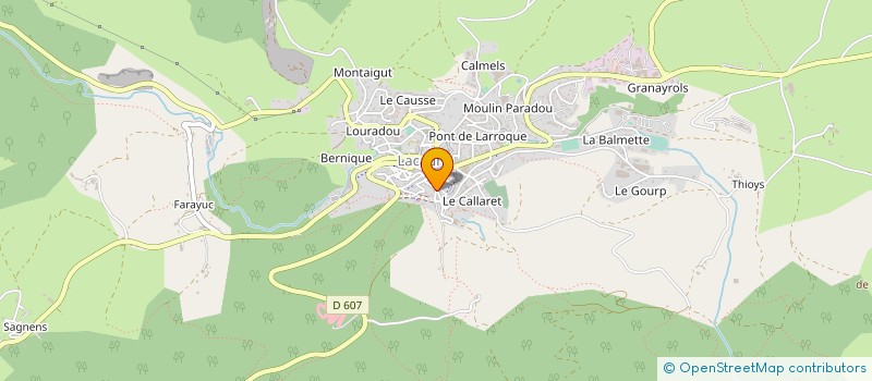 localisation de l'entreprise SARL MACONNERIE GENERALE HENRI ET FILS  LACAUNE