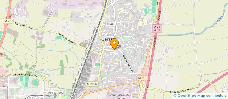 localisation de l'entreprise SARL MACONNERIE GLE COUVERTUR FINITION  GERZAT