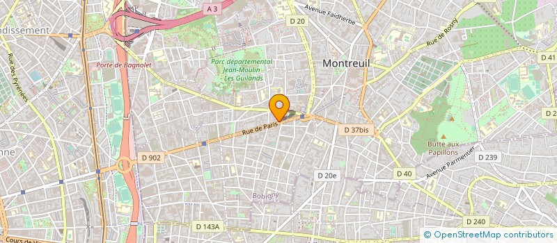 localisation de l'entreprise SARL MACONNERIE RENOV ET NEUF à MONTREUIL