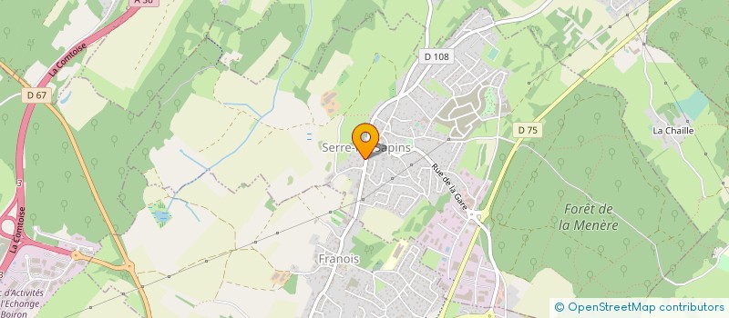 localisation de l'entreprise SARL MADA  SERRE-LES-SAPINS