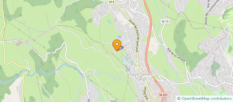 localisation de l'entreprise SARL MAETRANS  SAINT-GENEST-LERPT