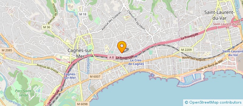 localisation de l'entreprise SARL MAEVA à CAGNES-SUR-MER