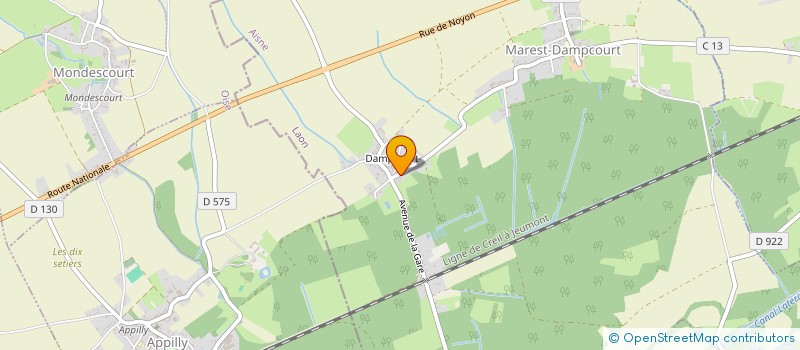 localisation de l'entreprise SARL MAG SERVICES  MAREST-DAMPCOURT