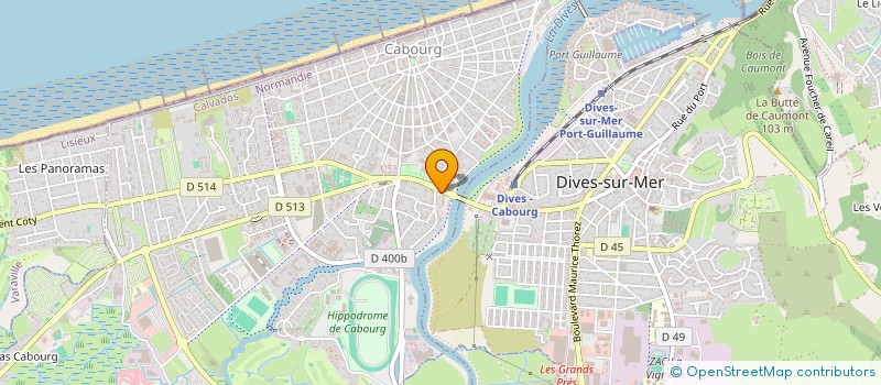 localisation de l'entreprise SARL MAGNIEN MARIEL  CABOURG