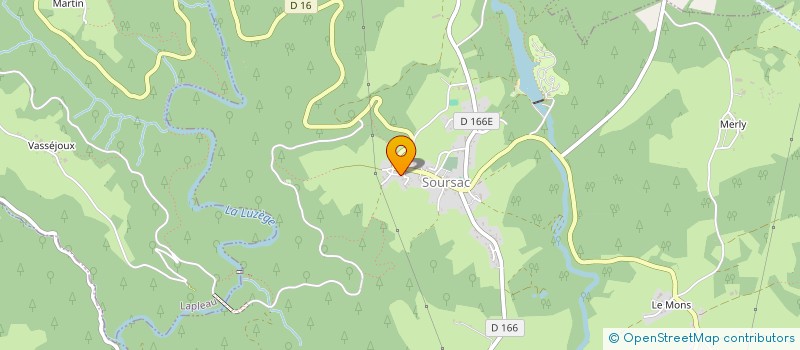 localisation de l'entreprise SARL MAGNOUX  SOURSAC