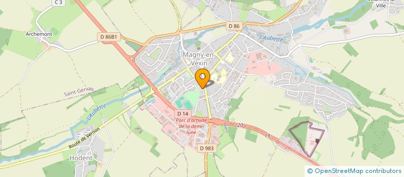 localisation de l'entreprise SARL MAGNY ESTHETIQUE  MAGNY-EN-VEXIN