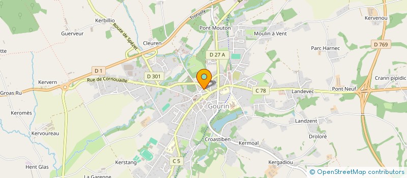 localisation de l'entreprise SARL MAHE à GOURIN