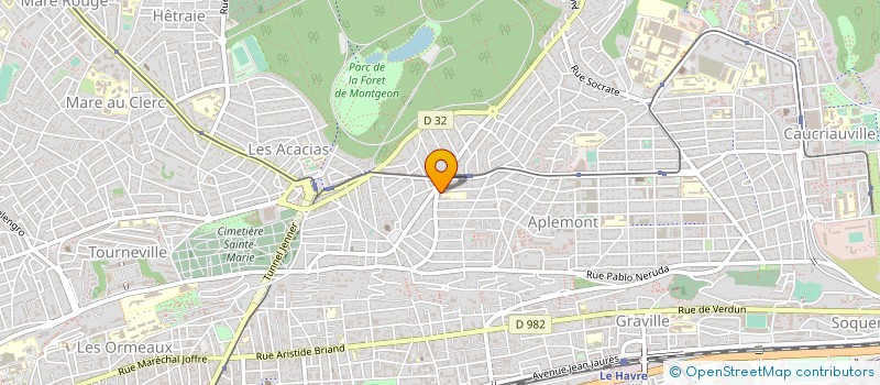 localisation de l'entreprise SARL MAHIER  LE HAVRE