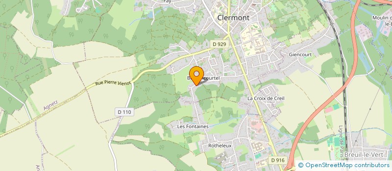 localisation de l'entreprise SARL MAHUTTE PATRICE  BREUIL-LE-VERT