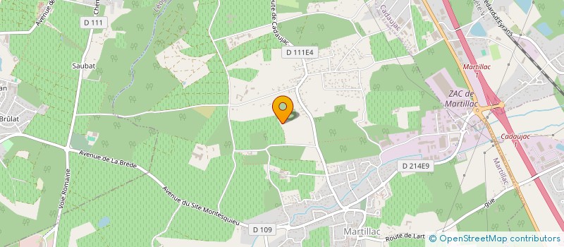 localisation de l'entreprise SARL MAILLET  MARTILLAC