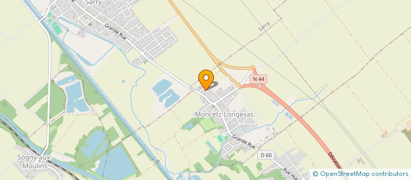 localisation de l'entreprise SARL MAINTENANCE INDUSTRIE  MONCETZ-LONGEVAS