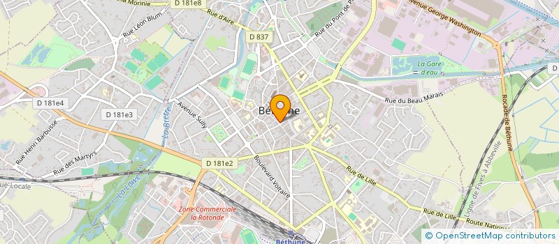 localisation de l'entreprise SARL MAISON CHESNOY  BETHUNE