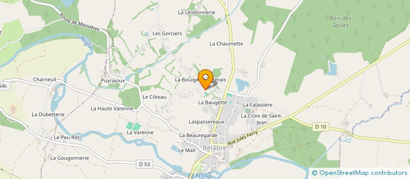 localisation de l'entreprise SARL MAISON DE L'EAU à BELABRE