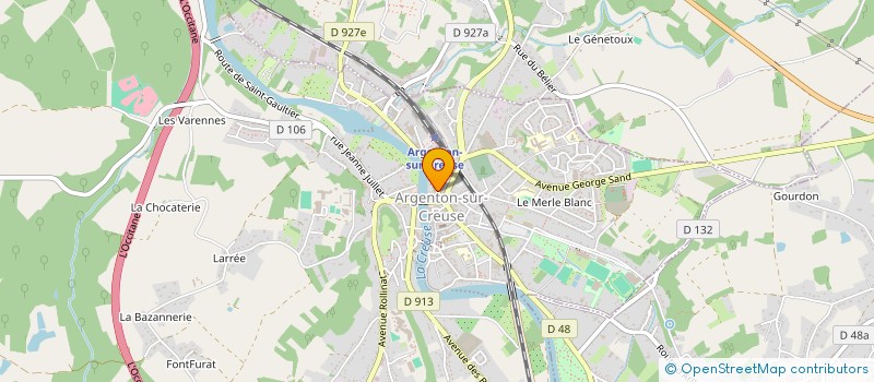 localisation de l'entreprise SARL MAISON FLEURIE à ARGENTON-SUR-CREUSE