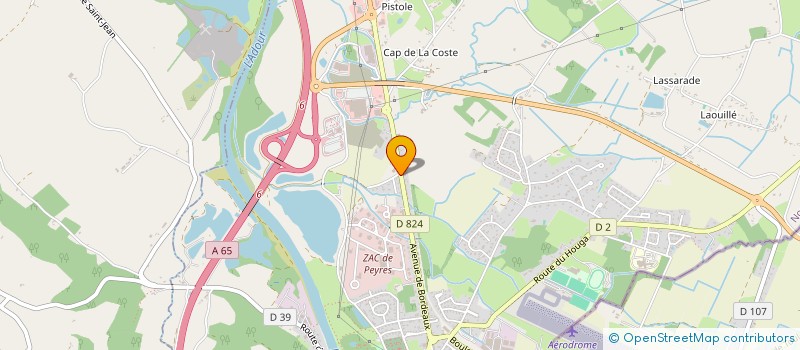 localisation de l'entreprise SARL MAISON FUNERAIRE DE L'ADOUR  AIRE-SUR-L'ADOUR