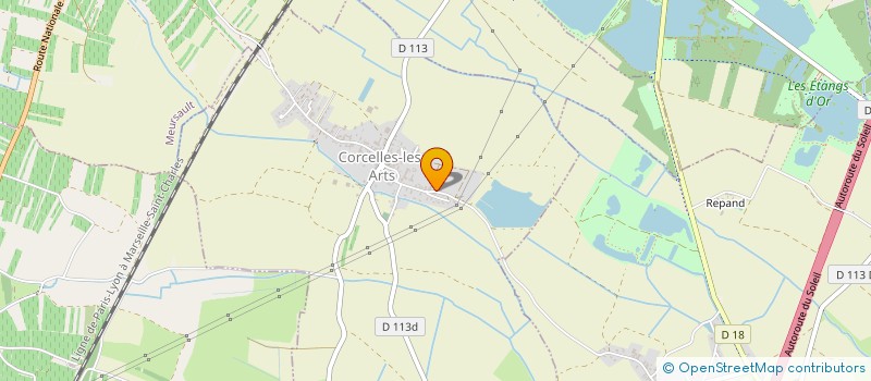 localisation de l'entreprise SARL MAISON GRAVELIN BONIN  CORCELLES-LES-ARTS