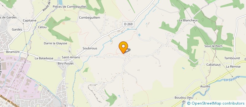 localisation de l'entreprise SARL MAISON HABITAT  CASTELCULIER