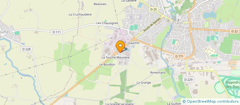 localisation de l'entreprise SARL MAISON-HUAU BODINIER  CRAON