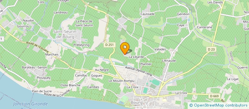 localisation de l'entreprise SARL MAISON LAURENT  BOURG