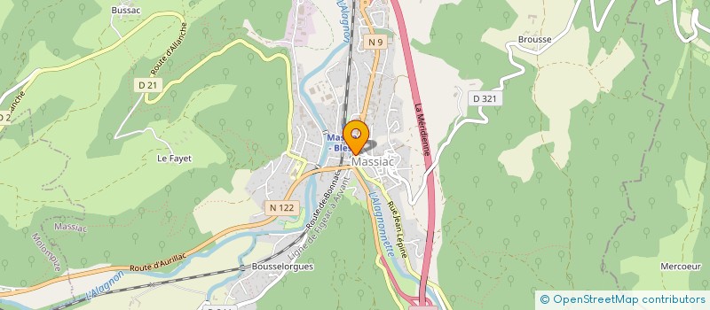 localisation de l'entreprise SARL MAISON VEDRINES à MASSIAC