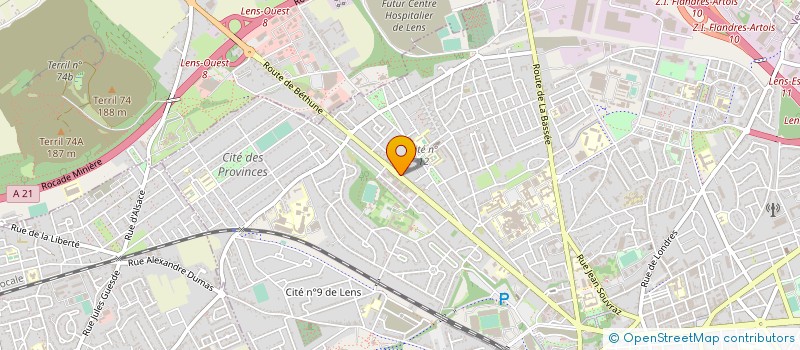 localisation de l'entreprise SARL MAISONS BERNARD  LENS