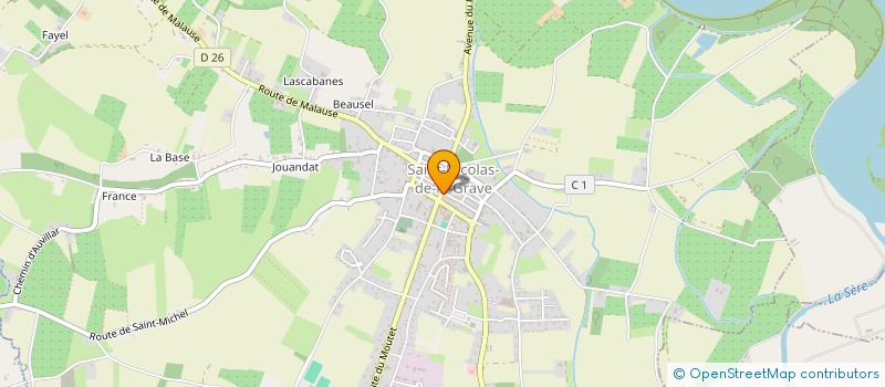 localisation de l'entreprise SARL MAISONS ET PASSION  SAINT-NICOLAS-DE-LA-GRAVE