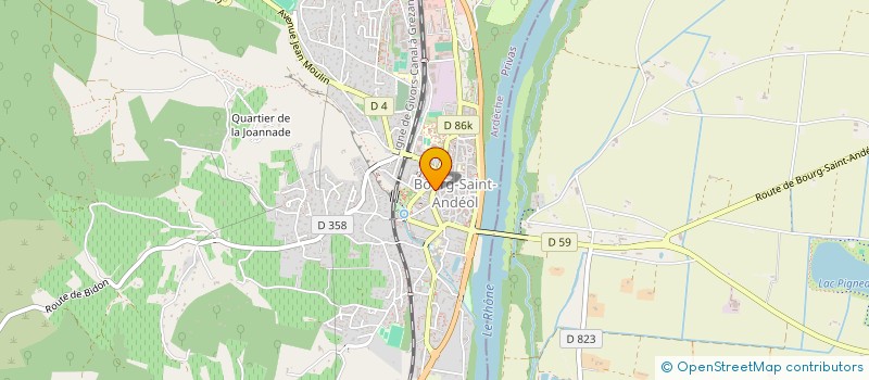 localisation de l'entreprise SARL MAISONS ULYSSE à BOURG-SAINT-ANDEOL