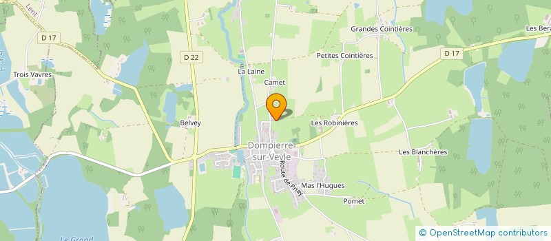 localisation de l'entreprise SARL MAISSON  DOMPIERRE-SUR-VEYLE