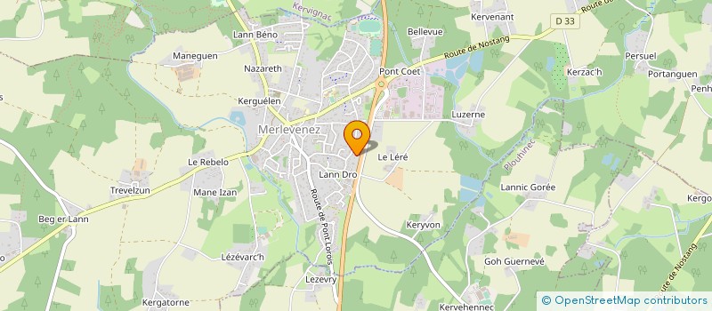 localisation de l'entreprise SARL MAJAC  MERLEVENEZ