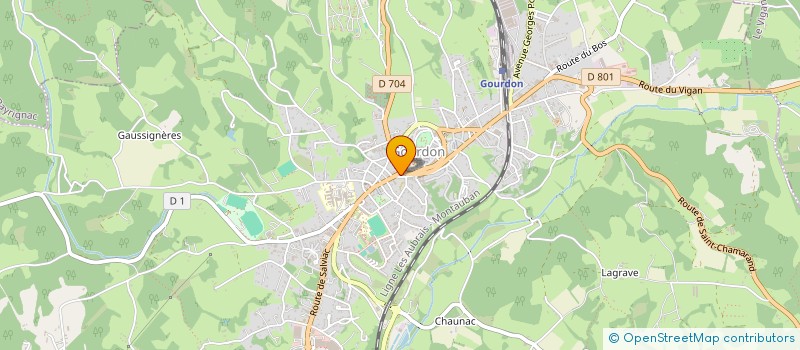 localisation de l'entreprise SARL MAJOU OPTIQUE à GOURDON