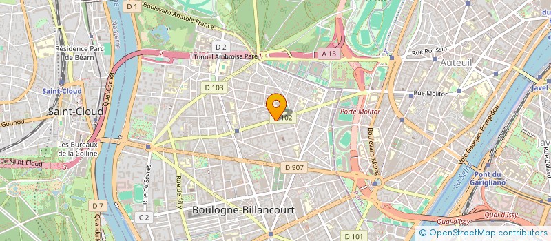 localisation de l'entreprise SARL MAKY à BOULOGNE-BILLANCOURT