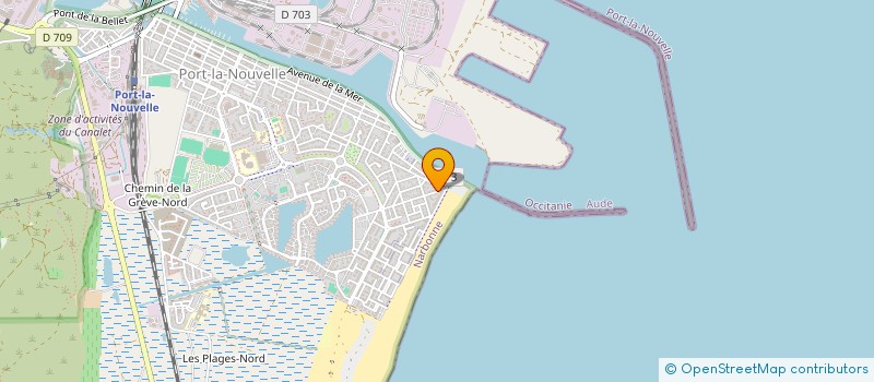 localisation de l'entreprise SARL MALET MARTY  PORT-LA-NOUVELLE